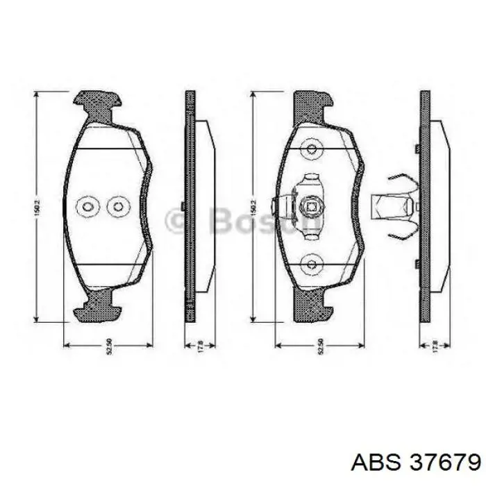 Купить 37679 ABS Колодки тормозные