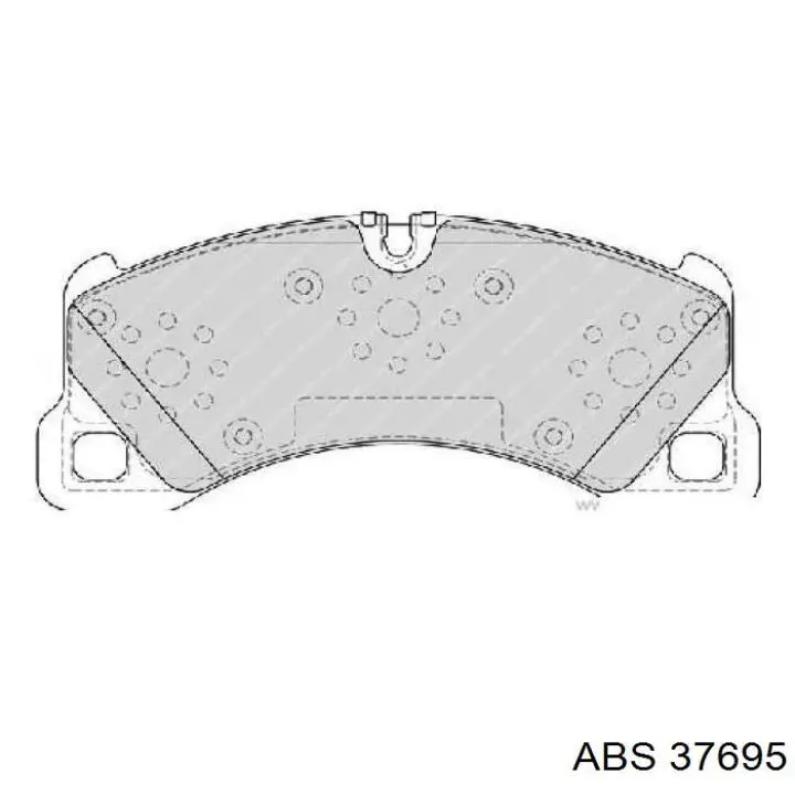 Передние тормозные колодки 37695 ABS