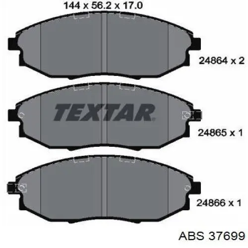 Колодки ABS 37699 цена, от 17.76 USD