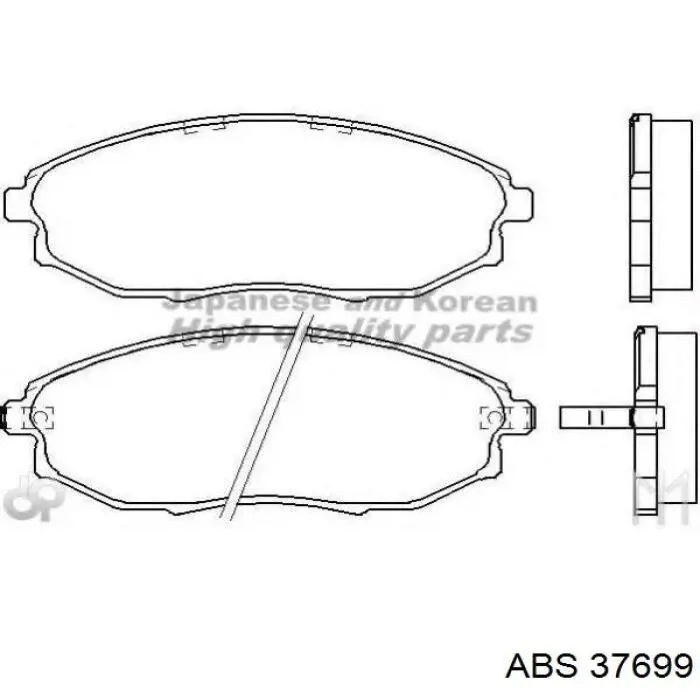 Купить 37699 ABS Колодки тормозные