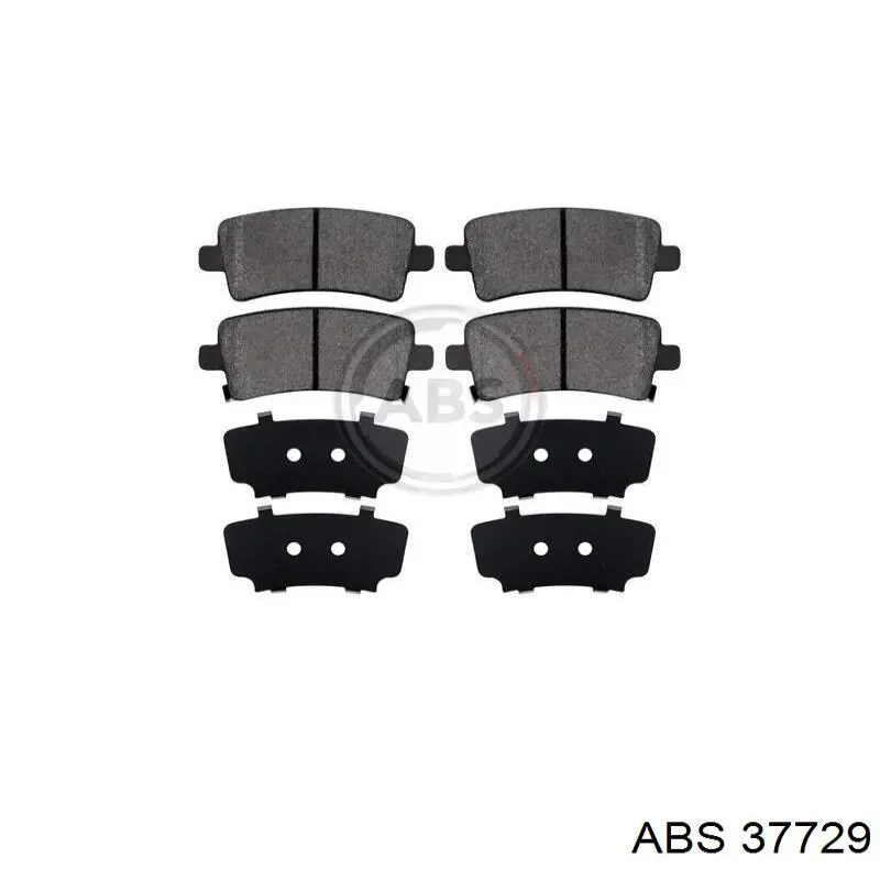 Колодки гальмові задні, дискові 37729 ABS