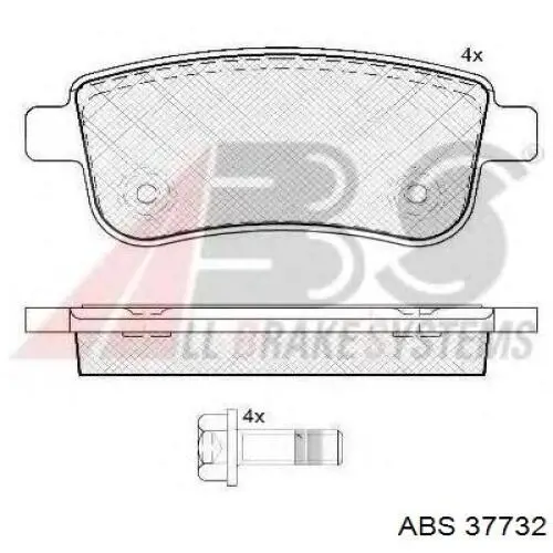 Колодки дисковые  ABS 37732 цена, от 14.84 USD