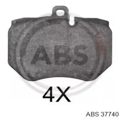 37740 ABS колодки тормозные передние дисковые