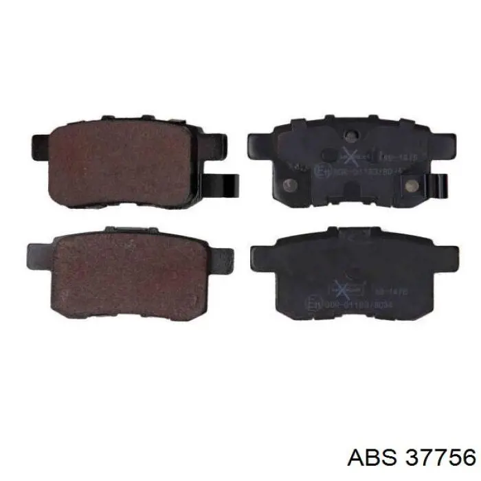 37756 ABS колодки тормозные задние дисковые