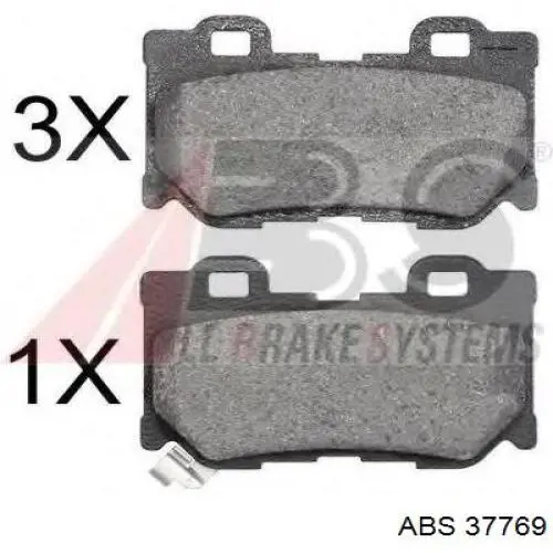 Колодки дисковые  ABS 37769 цена, от 19.60 USD