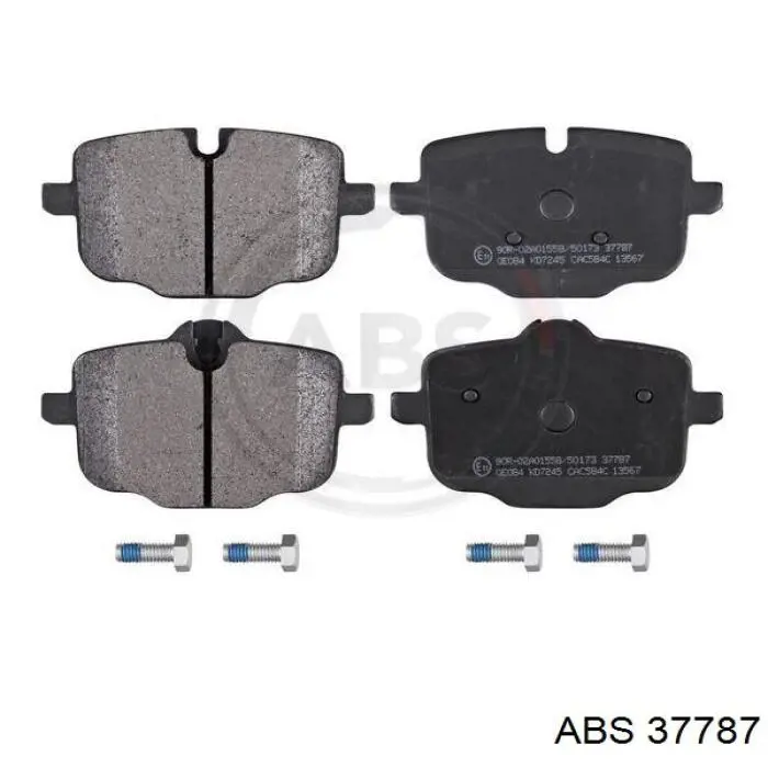 37787 ABS колодки тормозные задние дисковые
