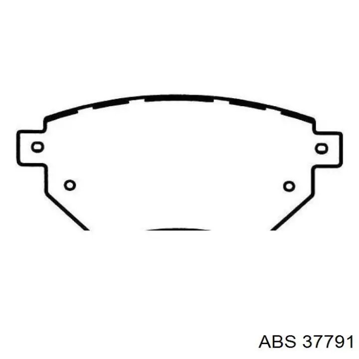 Купить 37791 ABS Колодки тормозные