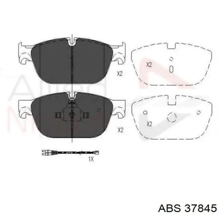 Купить 37845 ABS Колодки тормозные