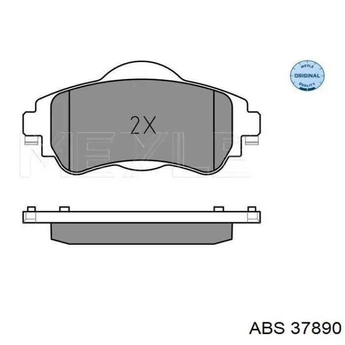 Тормозные колодки ABS 37890