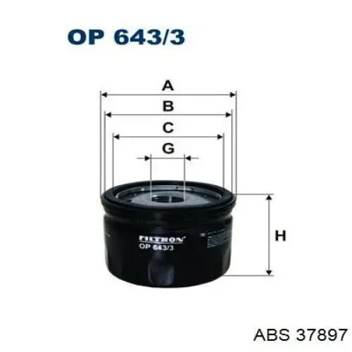 Задние дисковые колодки ABS 37897