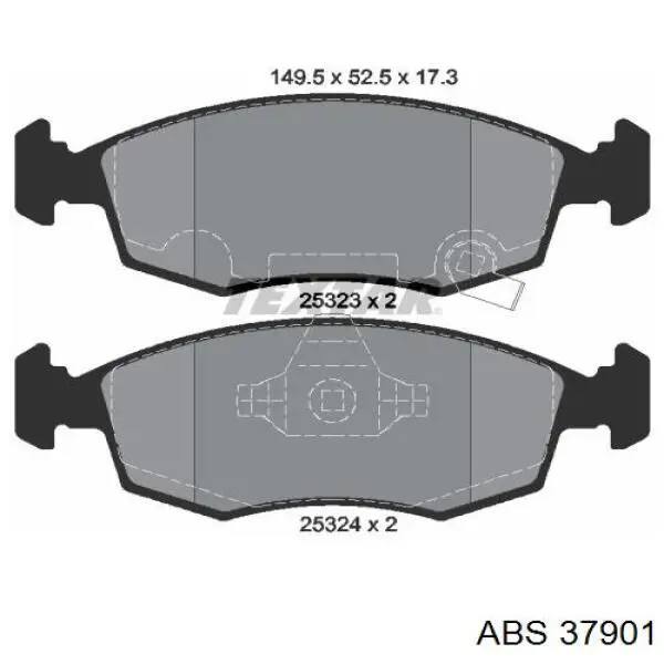 Купить 37901 ABS Колодки тормозные