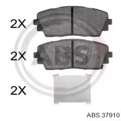 Передние тормозные колодки 37910 ABS