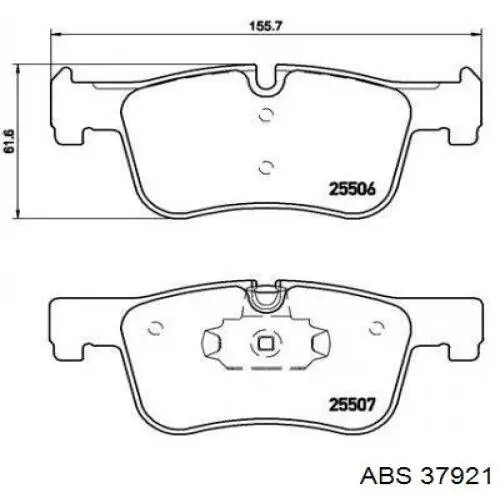 Купить 37921 ABS Колодки тормозные
