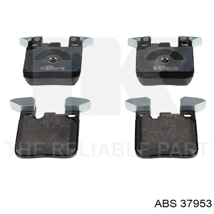 Колодки дисковые  ABS 37953 цена, от 1982.96 UAH
