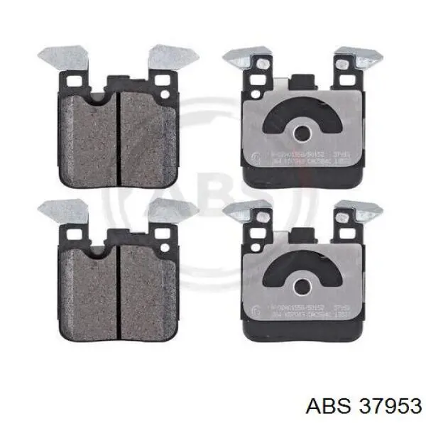 Купить 37953 ABS Колодки тормозные задние, дисковые