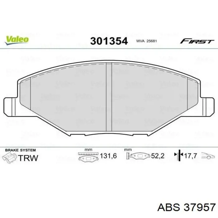 Колодки ABS 37957 цена, от 18.10 USD