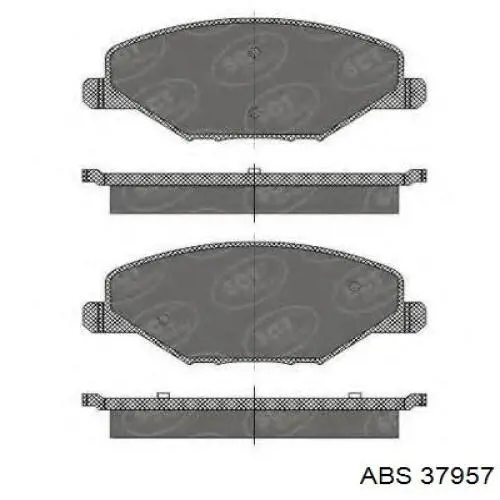 Купить 37957 ABS Колодки тормозные