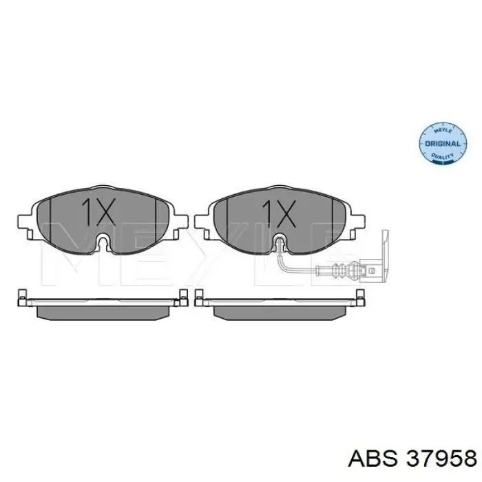 Купить 37958 ABS Колодки тормозные