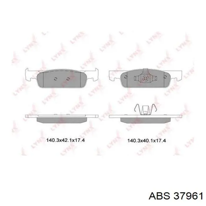 Купить 37961 ABS Колодки тормозные