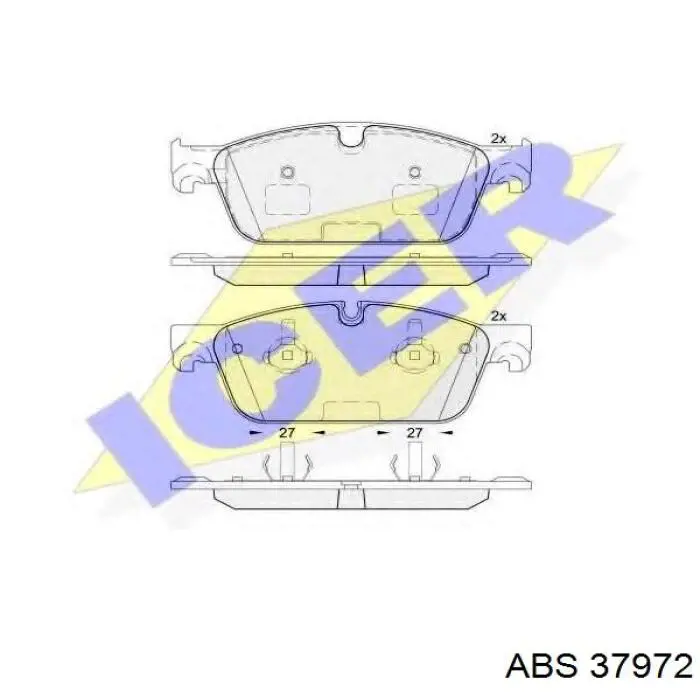 Колодки ABS 37972 цена, от 31.96 USD
