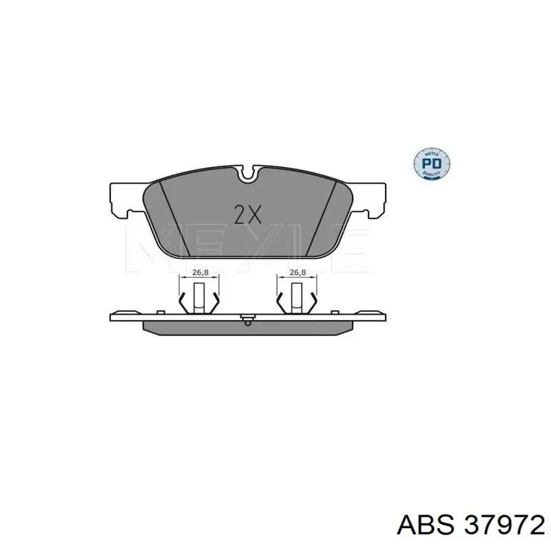 Купить 37972 ABS Колодки тормозные