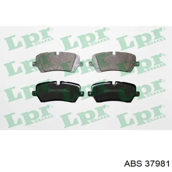 Купить 37981 ABS Колодки тормозные задние, дисковые