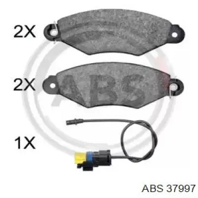 Передние тормозные колодки 37997 ABS