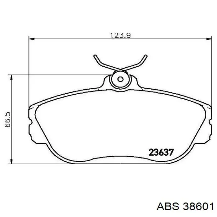 Передние тормозные колодки D601 Jurid/Bendix