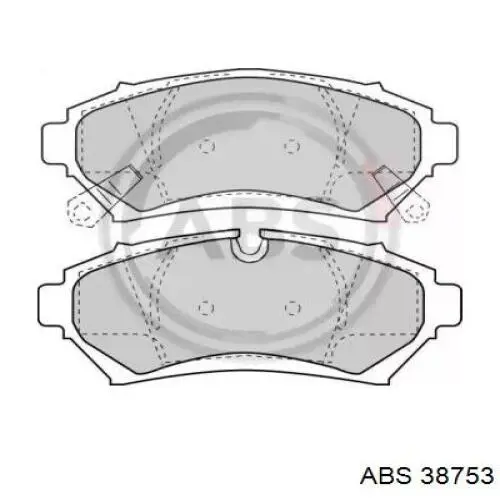 38753 ABS колодки тормозные передние дисковые
