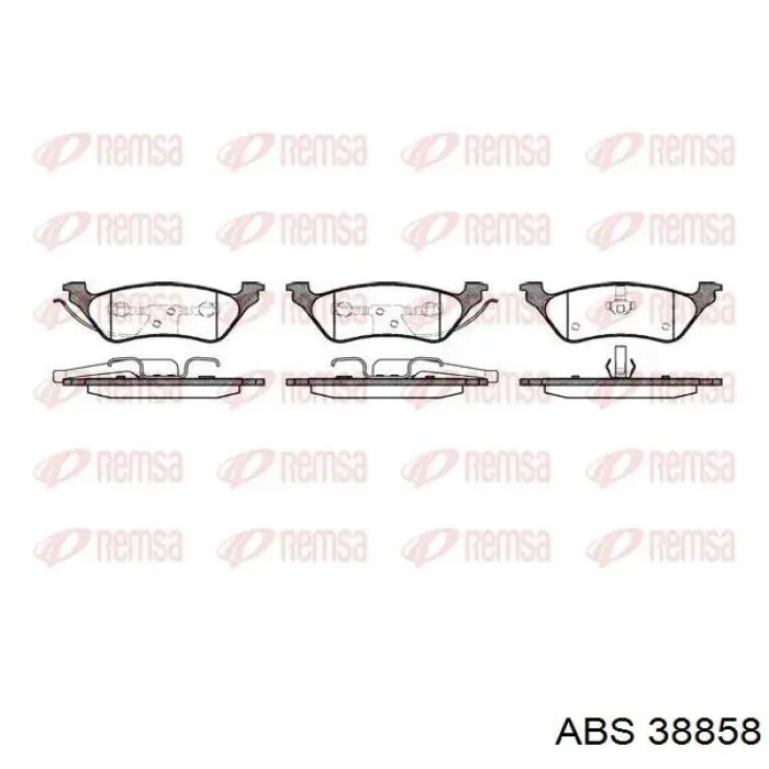 Купить 38858 ABS Колодки тормозные задние, дисковые