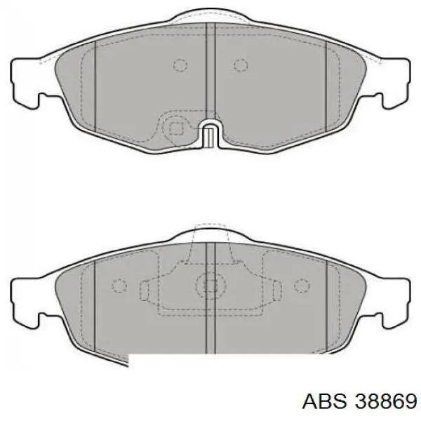 Купить 38869 ABS Колодки тормозные