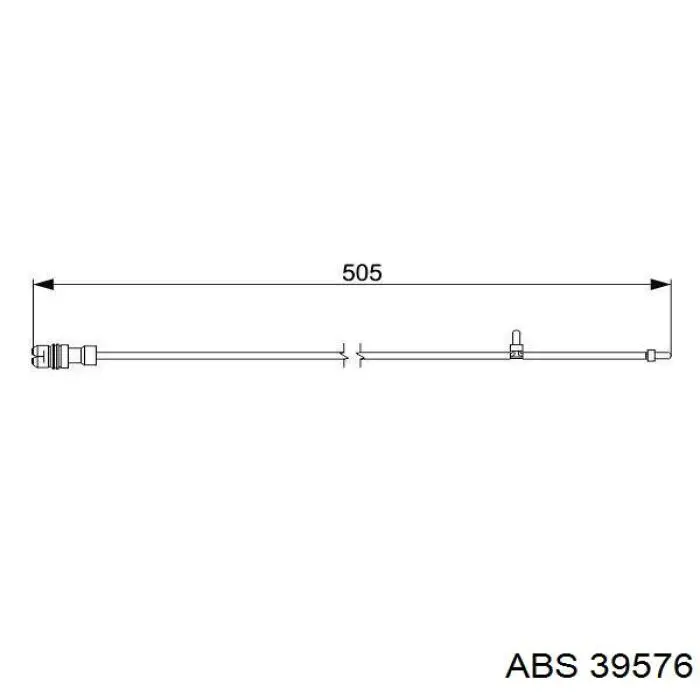Сигнализатор износ тормозных колодок ABS 39576 цена, от 7.72 USD