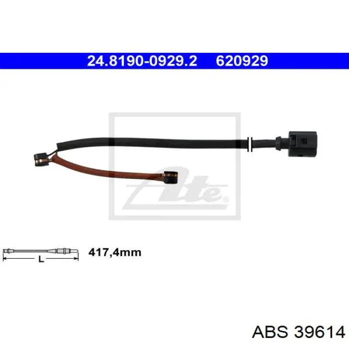 Датчик износа колодок ABS 39614