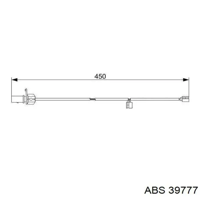 Датчик износа тормозных колодок передний 39777 ABS
