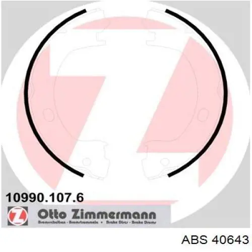 Тормозные колодки стояночного тормоза ABS 40643 цена, от 24.75 USD