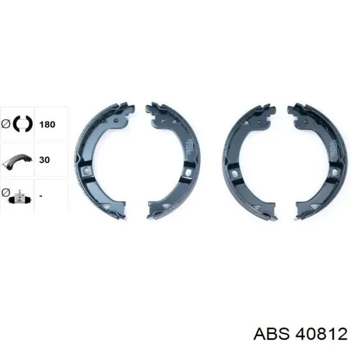 Колодки ручника 40812 ABS