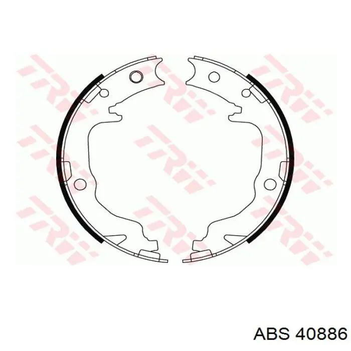 Тормозные колодки стояночного тормоза ABS 40886 цена, от 22.52 USD