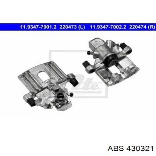 Суппорт тормозной левый задний ABS 430321