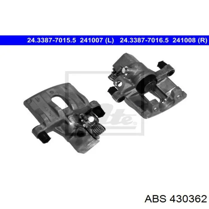 Тормозной суппорт правый задний ABS 430362 цена, от 69.03 USD