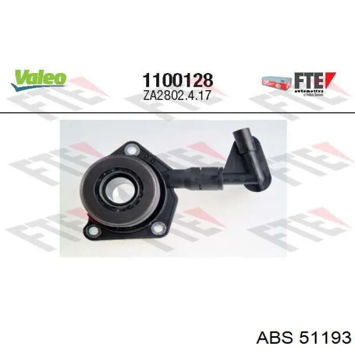 Цилиндр сцепления рабочий с выжимным подшипником ABS 51193 цена, от 47.51 USD