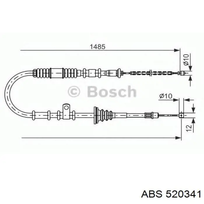 Задний левый суппорт ABS 520341 цена, от 90.65 USD