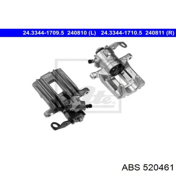 Тормозной суппорт правый задний ABS 520461 цена, от 62.67 USD