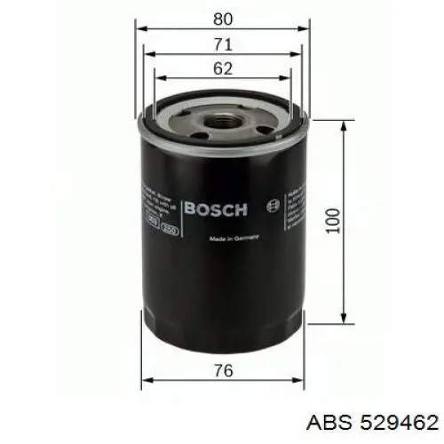 Тормозной суппорт правый задний ABS 529462 цена, от 52.95 USD