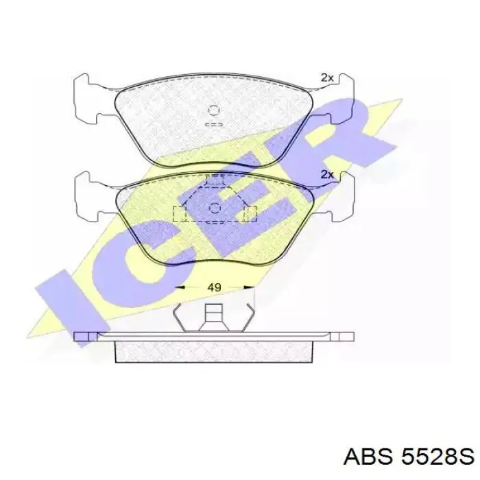 Барабан тормозной задний ABS 5528S цена, от 94.42 USD