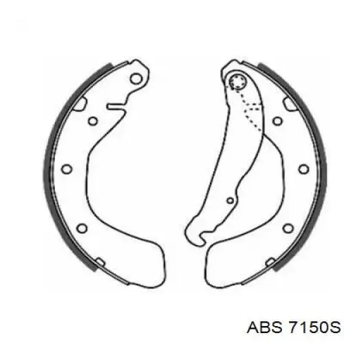 Задний барабан ABS 7150S