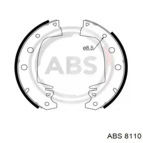 Задние барабанные колодки 93187565 Opel