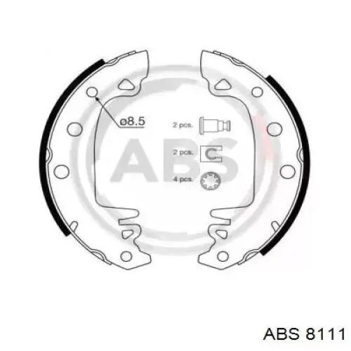 Задние барабанные колодки 0060750853 Fiat/Alfa/Lancia