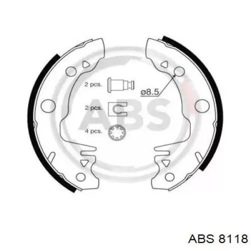 Тормоза рабочие задние ножные и тормозные барабаны ABS 8118 цена, от 3.52 USD