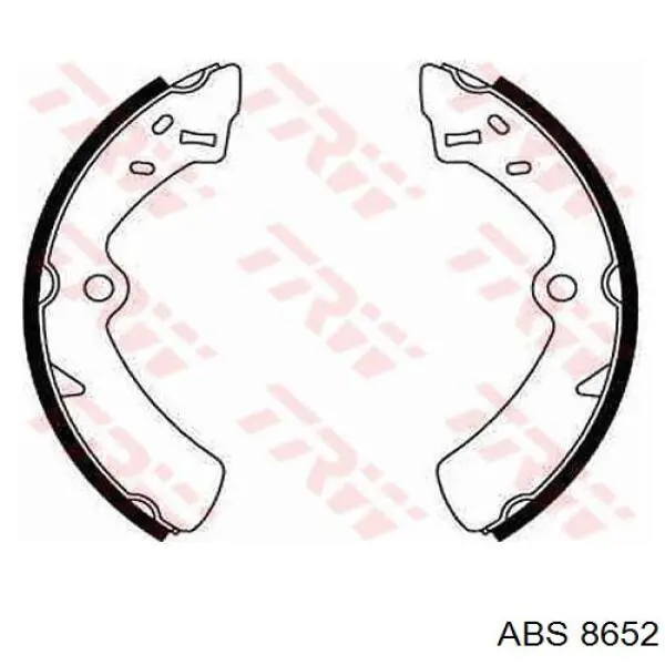 Задние барабанные колодки 8652 ABS