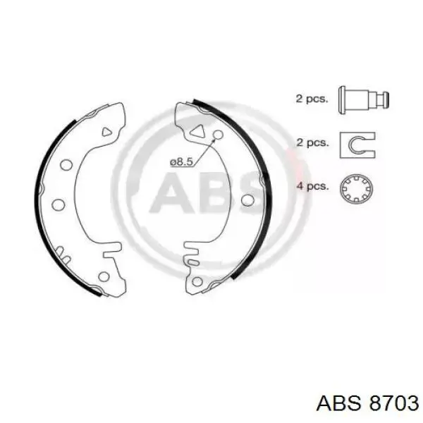 Купить SBC01380 Starline Задние барабанные тормозные колодки